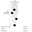 Axyaa Pebble Chandelier: Stylish Lighting for Living Room, Bedroom, Restaurant, Bar, Staircase