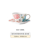 Luxury Gold-Trimmed Floral Tea Set by Axyaa: Exquisite Hand-Painted Cups and Saucers
