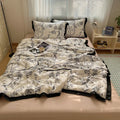 Axyaa Hepburn Lace Cotton Summer Quilt Set