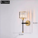 Axyaa Nordic Crystal Wall Sconces for Luxury Bedroom & Living Room