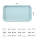 Axyaa Green Plastic Food Tray for Kitchen and Hotel Dessert Serving