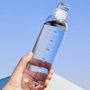 Axyaa Large Capacity Glass Water Bottle with Time Marker Cover