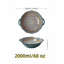 Axyaa Bohemian Amphora Soup Bowl Ceramic Noodle Ramen Large Tableware Bowl