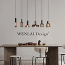 Axyaa Industrial Pendant Light Cement Metal Shade LED Hanging Lamp
