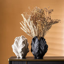 Axyaa Petal Ceramic Vase: Irregular Wrinkle Patterns, Hydroponic Home Decor Handicraft
