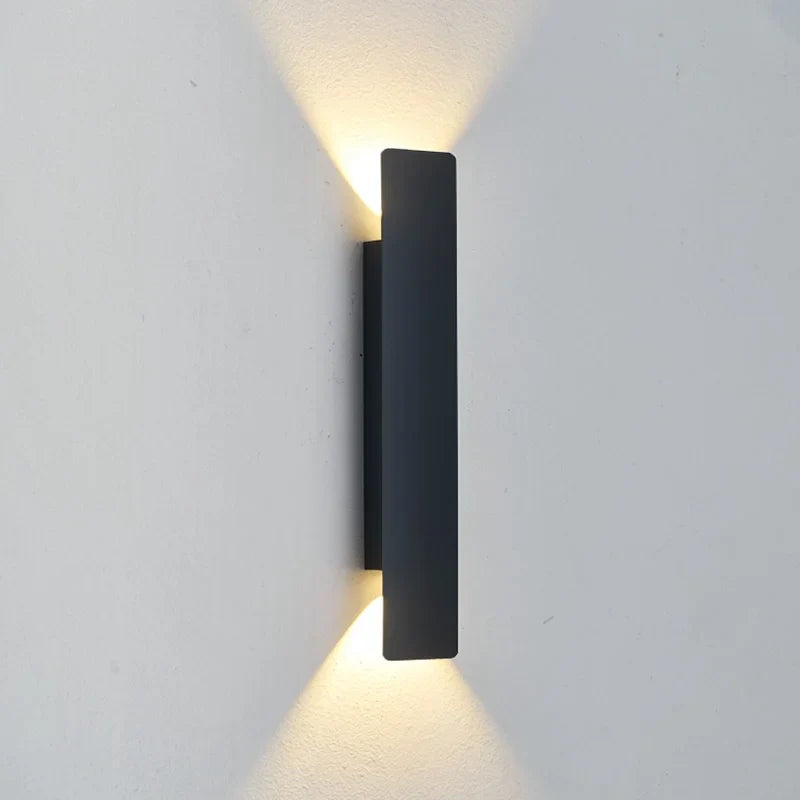 Axyaa 18W LED Waterproof Black Wall Lamp for Bedroom and Outdoor Lighting