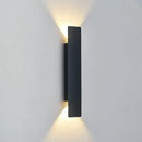 Axyaa 18W LED Black Outdoor Waterproof Aluminum Wall Light for Bedroom & Exterior