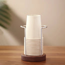 Axyaa Wooden Paper Cup Holder Stand for Home & Office