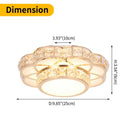 Axyaa Flower Gold Crystal Ceiling Chandelier for Kitchen, Aisle, Stairs - Modern Luminaires