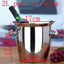 Axya Gold Stainless Steel Ice Bucket Wine Cooler Chiller Barware Champagne Beer Bucket