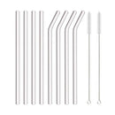 Axyaa Glass Straw Set - 3/5/10/11Pcs Reusable Eco Friendly Drinking Straws