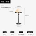 Axyaa Iron Art Glass Floor Lamp LED E27 Minimalist Chrome Vertical Table Lamp