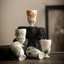 Axya Hand-Painted Gourd Cup Kung Fu Tea Set Chinese Tea Cup