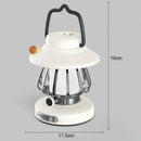 Axyaa Retro LED Camping Lamp: USB Rechargeable Night Light, 3 Colors Dimming