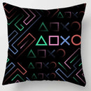 Axyaa Gamer Grip Square Pillowcase | Anime Style | TV Game Fan | 45x45 Cushion Cover