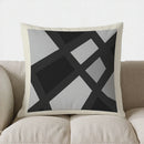 Axyaa Geometric Pattern Square Pillow Cover - Modern Design for Sofa, Bedroom, Car