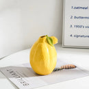 Axyaa Lemon Flower Vase Ceramic | Home Decor Fruit Ornaments Arrangement