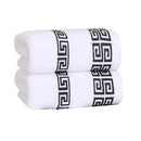 Axyaa White Cotton Hotel Towels Set - Quick-Dry Soft Bath Towels