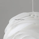 Axyaa White Rose Pendant Chandelier for Kitchen Island Bedroom Restaurant Lighting