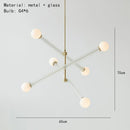 Axyaa Minimalist LED Chandelier for Living Room, Bedroom, Study, or Children's Room