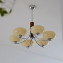 Axyaa Glass Chandelier Retro Ceiling Lamp Medieval Vintage Pendant Light