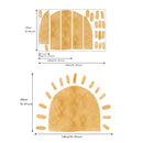 Boho Sun Fabric Wallpaper Stickers for Kids Room by Axyaa