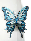 Axyaa Butterfly Crystal Shelf: Home Decor Essential Oil Rack & Floating Wall Display