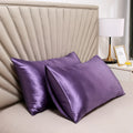 Axyaa Silky Satin Pillowcase - Solid Color, Queen/King Comfortable Pillow Cover