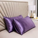 Axyaa Silky Satin Pillowcase - Solid Color, Queen/King Comfortable Pillow Cover