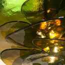 Axyaa Lotus Leaf Glass Pendant Light - Vintage French Style Statement Lighting