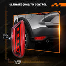 Axyaa LED Rear Bumper Reflectors for Mazda CX5: Running Flow Turn Signal Brake Lamps