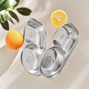 Axyaa Kids Stainless Steel Divided Food Plate with Cute Pattern