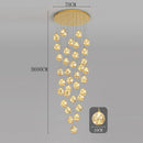 Axyaa Staircase Chandeliers for Living Room LED Pendant Light Lamps