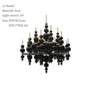 Axyaa Gourd Chandelier: Modern, Creative, High-end, Smart, Personalized Room Decor for Living Room, Restaurant, Villa.