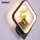 Axya LED Wall Lamps: Modern Dimmable Indoor Lighting for Kids' Bedroom, Living Room, Aisle
