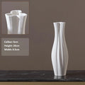 Axyaa White Round Ceramic Vases | Handmade Terracotta Flower Pot Home Decor