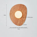 Axyaa Glass Ceramic LED Wall Lights for Home Decor