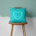 Axyaa Green Heart Leaf Pattern Pillowcase - Home Decor Pillow Case