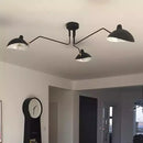 Axyaa Adjustable Arm Floor Lamp, Japanese Ceiling Light for Industrial Living Room