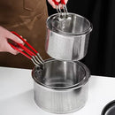 Axya Stainless Steel Frying Basket Filter Strainer for Cooking and Food Preparation