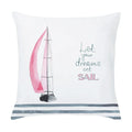 Axyaa Cartoon Sailboat Hot Air Balloon Lighthouse Cushion Cover