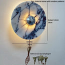 Axyaa Bulgari Stone LED Wall Lights: Modern Nordic Bedroom Luxury Bedside Lamp