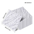 30x30cm Sxp Self-Adhesive Tile Stickers by Axyaa: Marble Pattern, Aluminum Foil, Easy Peel & Stick