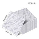 30x30cm Sxp Self-Adhesive Tile Stickers by Axyaa: Marble Pattern, Aluminum Foil, Easy Peel & Stick