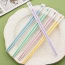 Axyaa Colorful Hearts Chopsticks Set - Non-Slip Reusable Japanese Sushi Kitchen Tools