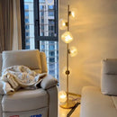 Axyaa Modern Glass LED Floor Lamp for Living Room Bedroom Study