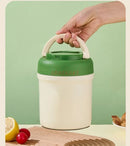 Axyaa Double-Layer Stainless Steel Bento Lunch Box & Vacuum Lifting Pot