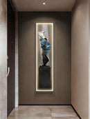 Axyaa Modern Minimalist Entry Wall Decor High-end Hanging Art with Corridor Light