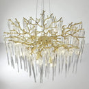 Axyaa Modern Crystal Chandelier Lighting for Dining & Living Room Decor