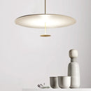 Axyaa Minimalist Gold Black Pendant Ring Lights Living Room Hanging Lamp